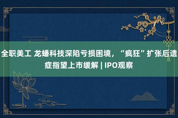 全职美工 龙蟠科技深陷亏损困境，“疯狂”扩张后遗症指望上市缓解 | IPO观察